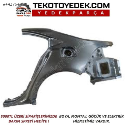 COROLLA E210 ARKA ÇAMURLUK SAĞ SOL 2019 2020 2021 2022 2023 2024