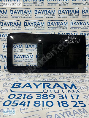 PEUGEOT EXPERT ÇERÇEVELİ YAN CAM SOL 1 GLX SİYAH