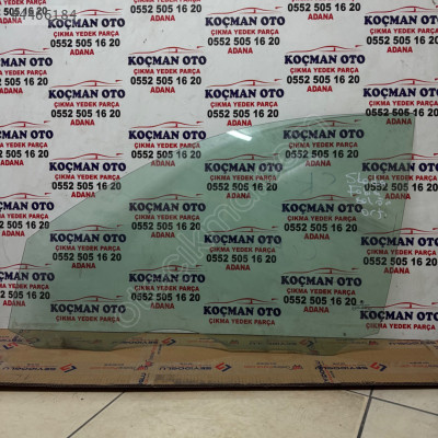 Skoda Fabia sol ön kapı camı Orj