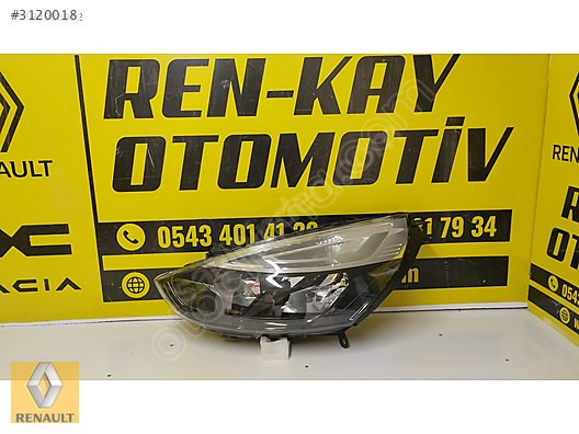 RENAULT CLİO 4 MAKYAJLI KASA SOL FAR ÇIKMA ORJ RENKAY