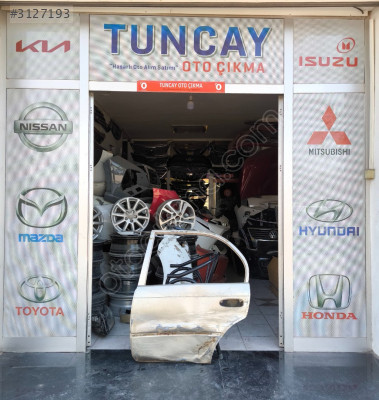 TOYOTA COROLLA SOL ARKA KAPI 1993-1998 ÇIKMA PARÇA ORJİNAL