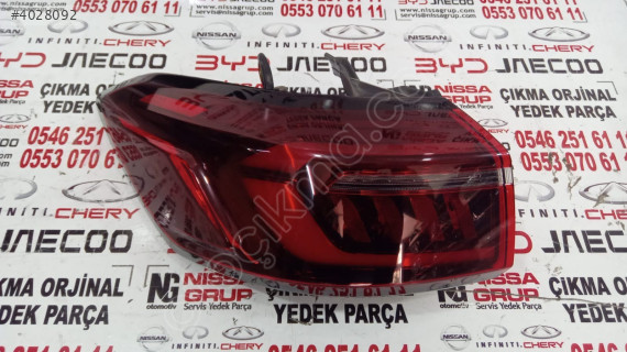 CHERY TİGGO 8 SOL DIŞ STOP SÖKME YEDEK PARÇA