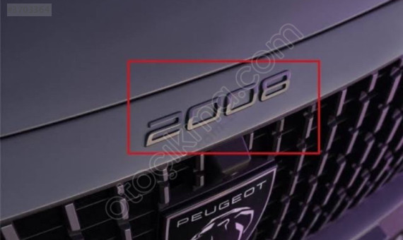 Peugeot 2008 monogram kaput arması 2008 yazısı  98532082tc