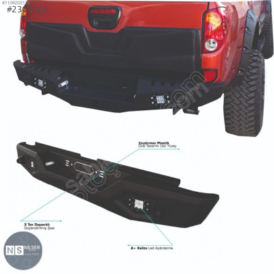 Mitsubishi L200 Arka Tampon Komple Ledli