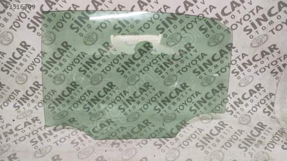 TOYOTA COROLLA 2007 2012 SOL ARKA KAPI CAMI ÇIKMA ORİJİNAL