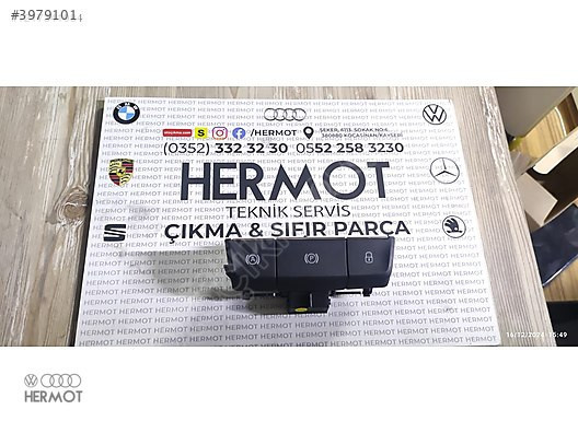 3V0927225CIHA AUTO HOLD+PARK+KİLİT DÜĞMESİ VW AUDI (ORJİNAL)