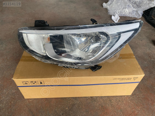 2015 Hyundai Accent Blue Beyaz Kaşlı Sol Far Yan Sanayi