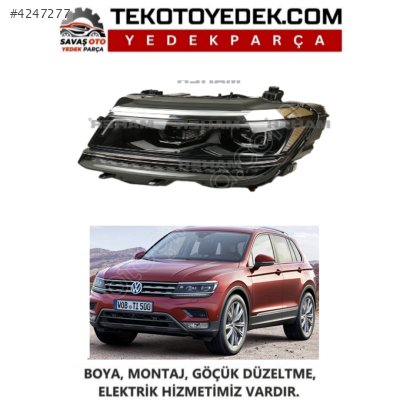 TİGUAN ÖN FAR SAĞ SOL 2016 2017 2018 2019 2020 KAMPANYA