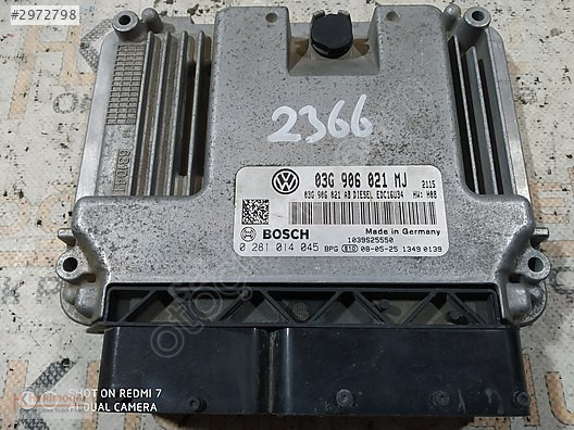 VOLKSWAGEN GOLF AUDİ A3 MOTOR BEYNİ 03G 906 021 MJ 03G 906 021 A