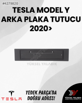 TESLA MODEL Y ARKA PLAKA TUTUCU