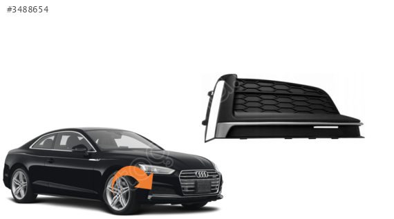 8W6807682F AUDI A5 2017> S LİNE QUATRO SAĞ SİS KAPAĞI
