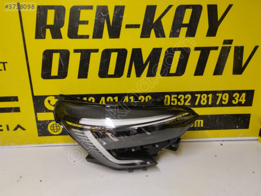 260109379R RENAULT CLİO 5 İKON FULL LED SAĞ FAR ORJ ÇIKMA RENKAY