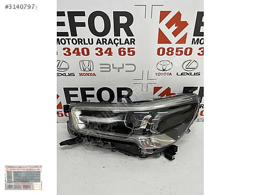 TOYOTA HİLUX SOL FAR ÇIKMA ORJİNAL YEDEK PARÇA 20-24 MODEL