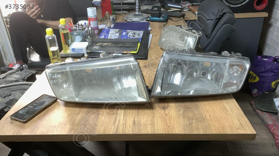 2005 Skoda Fabia Orjinal Sağ-Sol Ön Far Temiz ve Çıkma