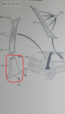 Citroen Saxo orta direk alt bakaliti 8327RH