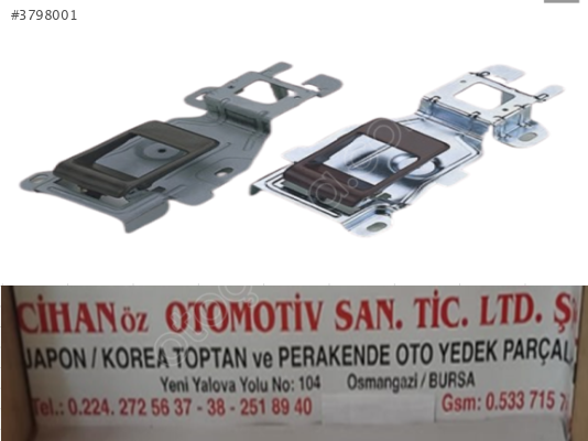 HONDA CIVIC İÇ KAPI KOLU SAĞ-SOL KAHVERENGİ-SİYAH 1988-1991