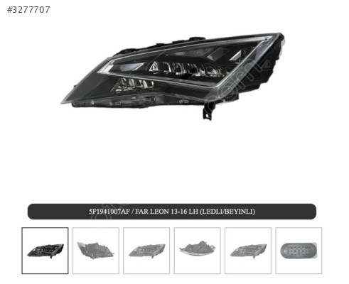 Far Sol Sağ Beyınlı Seat Leon 2013-