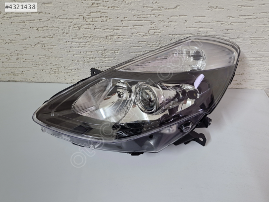 RENAULT CLİO 3 SOL ÖN FAR MERCEKLİ SİYAH SIFIR 2008-2011