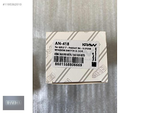 VW PASSAT B8 SOL ÖN CAM DÜĞMESİ 5G0959857