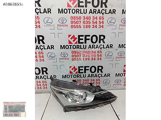 TOYOTA VERSO SAĞ FAR LED ÇIKMA ORJİNAL YEDEK PARÇA 13-18