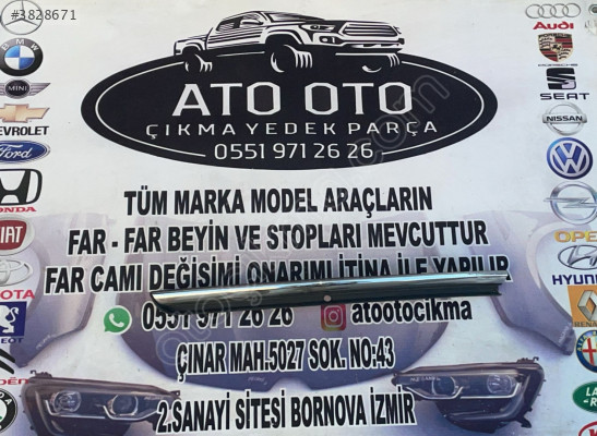 GOLF7 SOL SİL ÇERÇEVESİ ORJİNAL ÇIKMA
