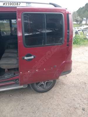 Doblo2 çift sürgülü tek açılır  düz 1.9 dizel sol dolu arka kapı