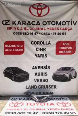 TOYOTA C-HR ÇIKMA ORJİNAL FULL LED ADAPTİF SAĞ ÖN FAR