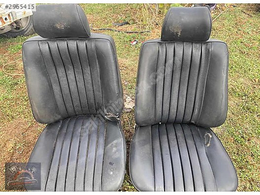 MERCEDES W124 ORJ. SİYAH DERİ ELEKTRİKLİ HAREKETLİ ÖN KOLTUK TKM