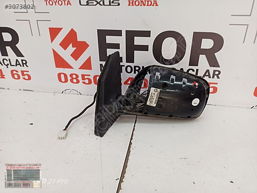 TOYOTA COROLLA BOŞ SOL AYNA ÇIKMA ORİJİNAL PARÇA 2005-2007