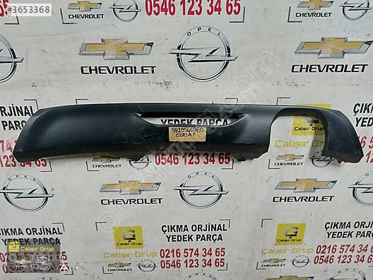 CORSA F ARKA TAMPON DİFÜZÖR OEM 9829540980ÇIKMA SÖKME YEDEK P