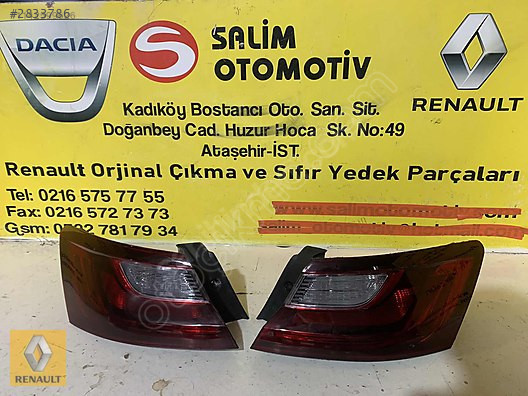 Renault Megane 4 için Sıfır Çıkma Sağ-Sol Dış Stop Yedek