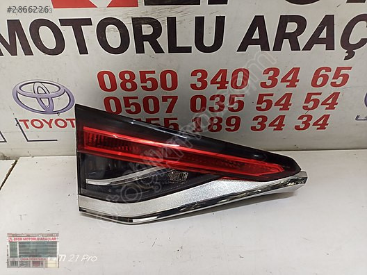 TOYOTA COROLLA DREAM, VİSİON SOL İÇ STOP ÇIKMA ORİJİNAL2019-2024