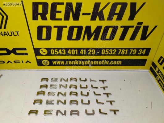 RENAULT DUSTER ' RENAULT ' YAZILARI ORJ ÇIKMA RENKAY OTO KOCAELİ