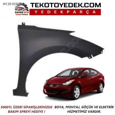 ELANTRA ÖN ÇAMURLUK SAĞ SOL 2011 2012 2013 2014 2015 2016