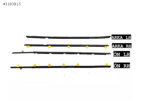 ÇITA CAM SIYIRICI FİTİL ÖN SOL DIŞ TOYOTA COROLLA 93-97 SİYAH