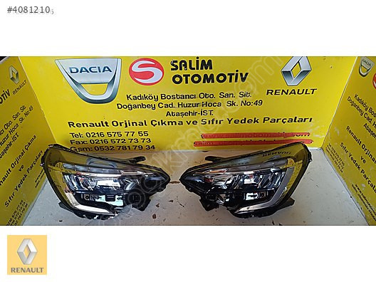 RENAULT CLİO 5 SIFIR ORJİNAL SAĞ SOL FARLARI VE DİGER PARÇALARI