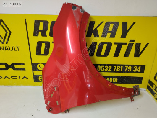 631002106R RENAULT CAPTUR SAĞ ÖN ÇAMURLUK KIRMIZI ORJ ÇIKMA