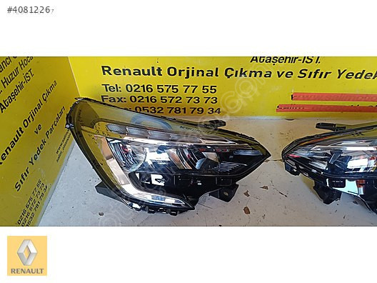 RENAULT CLİO 5 ÇIKMA ORJİNAL SAĞ FAR VE DİGER PARÇALARI