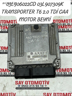 03L906022CD 03L907309K TRANSPORTER T6 2.0 TDİ CAA MOTOR BEYNİ