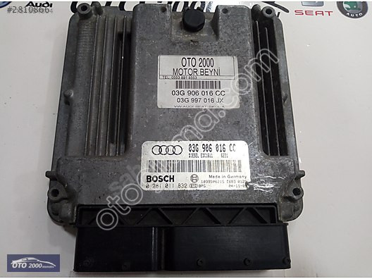 03G906016CC-03G997016JX-EDC16U1 AUDI A3 1.9 TDI BKC MOTOR BEYNİ