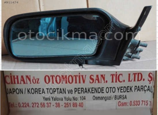 MAZDA 626 SOL AYNA ORJİNAL ÇIKMA 1988 1991