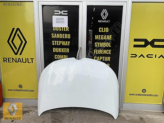 Renkay Oto - Renault Megane 4 Beyaz Orjinal Çıkma Motor Kaputu