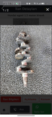Hyundai Excel krank 1.5 motor