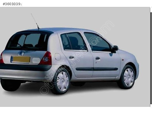 RENAULT CLIO 2 HB ARKA CAM SIFIR İTHAL