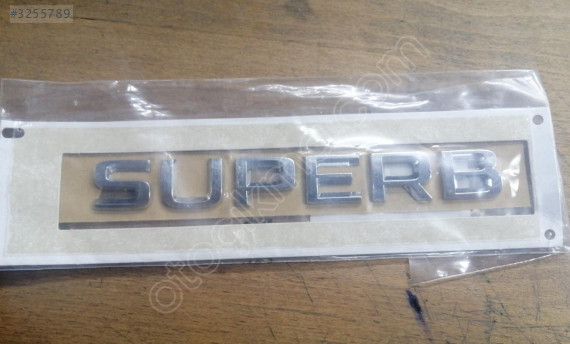 Superb BAGAJ YAZISI ORJİNAL SIFIR 15+ 3V0853687A2ZZ