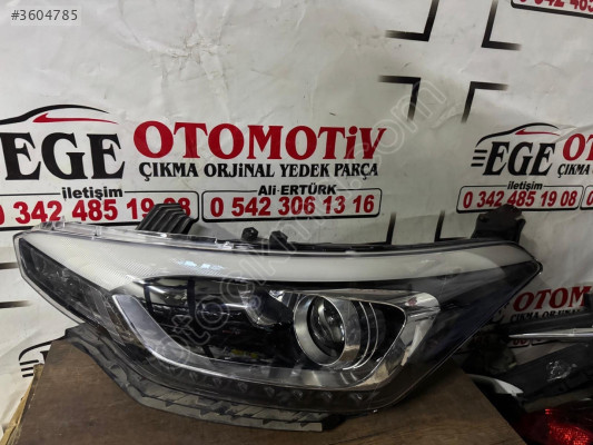 2014/2019 HYUNDAİ İ20 LEDLİ MERCEKLİ SOL FAR ORJINAL HATASIZ