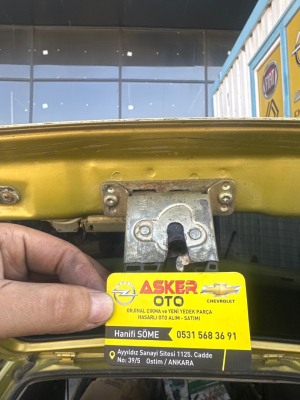 Corsa b arka bagaj kilidi