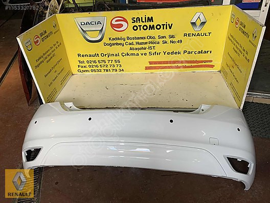 2018 Renault Symbol Beyaz Orjinal Çıkma Arka Tampon