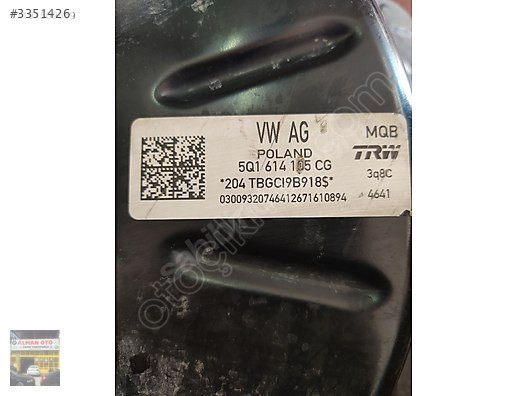 5Q0 614 105 WOLKSVAGEN PASSAT B8 FREN WESTİNGHOUSE