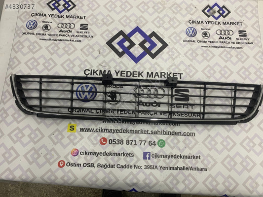 Golf 6 Ön Tampon Izgarası Orta Nikelajlı 2009- 2012 OEM 5K0853677